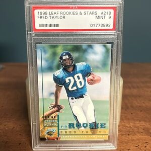 Fred Taylor 1998 Leaf Rookies & Stars Rookie Mint 9